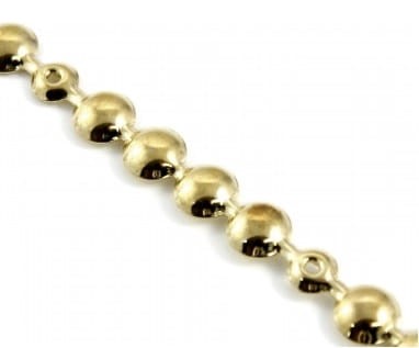 Listwa tapicerska ozdobna (Taśma pinezki)  - 11mm, złoty gładki, 5032