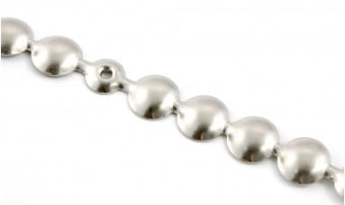 Listwa tapicerska ozdobna (Taśma pinezki)  - 11mm, srebrny mat gładki, 5012