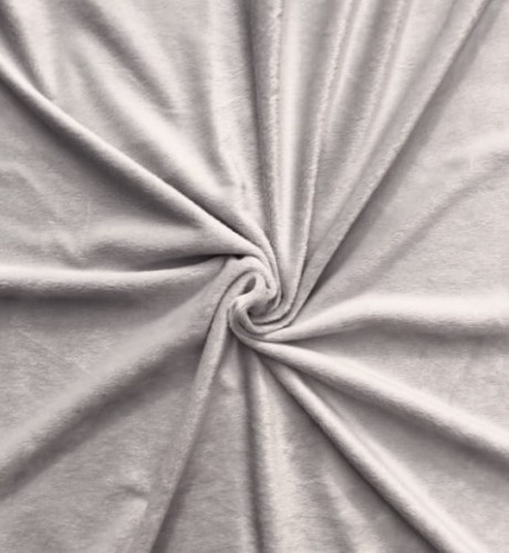 Tkanina Velvet Minky 03 - jasny szary