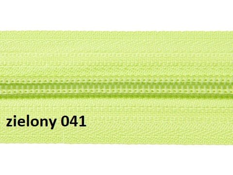 Taśma suwakowa #5,  zielony 041- cały nawój (200mb)