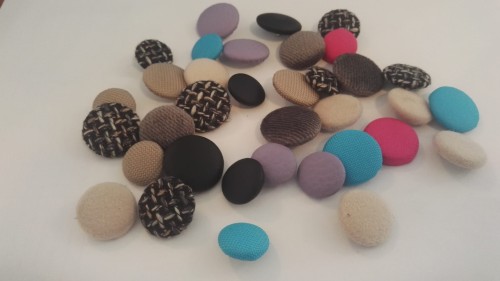 Guzik tapicerski/tapicerowany rozm. 28 (28/40cala) - ok 17mm