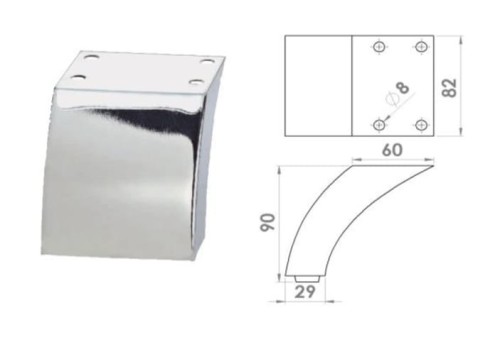 Nóżka meblowa nr 275 - duże opakowanie (50szt.)