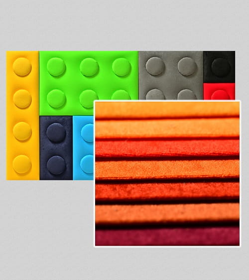 PANELE TAPICEROWANE KLOCKI z tkaniny MIKROFAZA